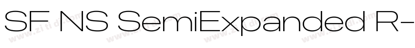 SF NS SemiExpanded R字体转换
